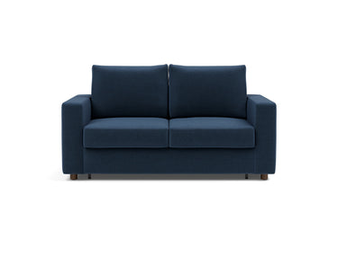 Neah 140 sovesofa med standard armlæn i 414 Esina Indigo Blue, set forfra