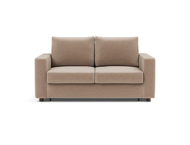 Neah 140 sovesofa med standard armlæn i 417 Esina Mocha, set forfra