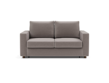 Neah 140 sovesofa med standard armlæn i 418 Esina Truffle, set forfra