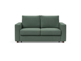 Neah 140 sovesofa med standard armlæn i 518 Elegance Green, set forfra