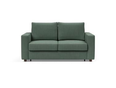 Neah 140 sovesofa med standard armlæn i 518 Elegance Green, set forfra