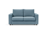 Neah 140 sovesofa med standard armlæn i 525 Mixed Dance Light Blue, set forfra