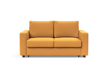 Neah 140 sovesofa med standard armlæn i 536 Bouclé Ochre, set forfra