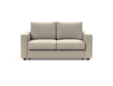 Neah 140 sovesofa med standard armlæn i 539 Bouclé Beige, set forfra