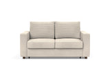 Neah 140 sovesofa med standard armlæn i 594 Corduroy Ivory, set forfra