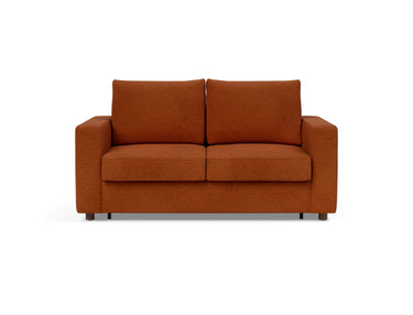 Neah 140 sovesofa med standard armlæn i 595 Corduroy Burnt Orange, set forfra
