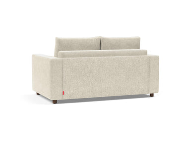 Neah 140 sovesofa med standard armlæn i 357 Taura Off White, set skråt bagfra