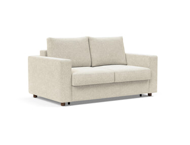 Neah 140 sovesofa med standard armlæn i 357 Taura Off White, set skråt forfra