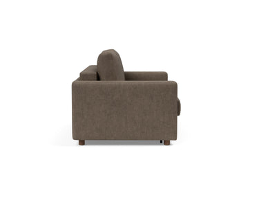 Neah 140 sovesofa med standard armlæn i 411 Esina Cedar Brown, set fra siden