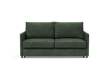 Neah 160 sovesofa med slim armlæn i 281 Avella Pine Green, set forfra