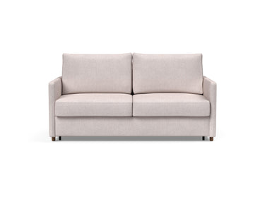 Neah 160 sovesofa med slim armlæn i 300 Weda Sand, set forfra
