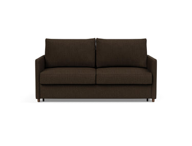 Neah 160 sovesofa med slim armlæn i 358 Taura Chocco, set forfra