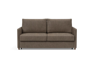 Neah 160 sovesofa med slim armlæn i 411 Esina Cedar Brown, set forfra