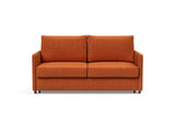 Neah 160 sovesofa med slim armlæn i 412 Esina Rust Orange, set forfra