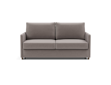 Neah 160 sovesofa med slim armlæn i 418 Esina Truffle, set forfra