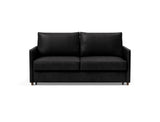 Neah 160 sovesofa med slim armlæn i 550 Faunal Black, set forfra