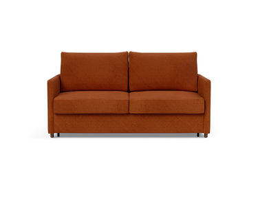 Neah 160 sovesofa med slim armlæn i 595 Corduroy Burnt Orange, set forfra