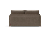Neah 160 sovesofa med slim armlæn i 411 Esina Cedar Brown, set bagfra