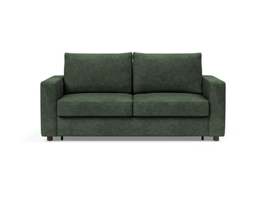 Neah 160 sovesofa med standard armlæn i 281 Avella Pine Green, set forfra