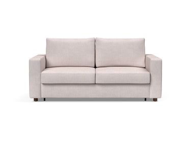 Neah 160 sovesofa med standard armlæn i 300 Weda Sand, set forfra