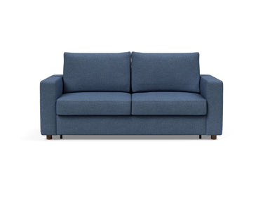 Neah 160 sovesofa med standard armlæn i 302 Weda Blue, set forfra
