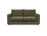Neah 160 sovesofa med standard armlæn i 316 Cordufine Pine Green, set forfra