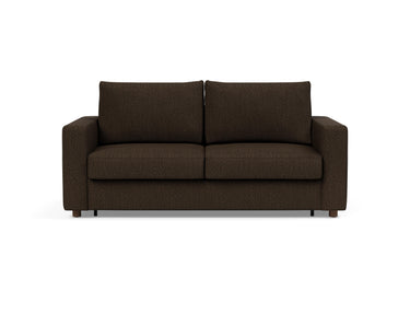 Neah 160 sovesofa med standard armlæn i 358 Taura Chocco, set forfra
