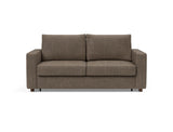 Neah 160 sovesofa med standard armlæn i 411 Esina Cedar Brown, set forfra