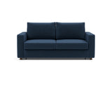 Neah 160 sovesofa med standard armlæn i 414 Esina Indigo Blue, set forfra
