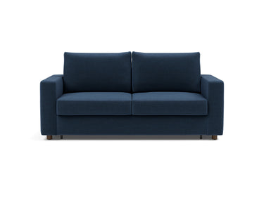 Neah 160 sovesofa med standard armlæn i 414 Esina Indigo Blue, set forfra