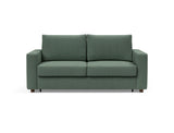 Neah 160 sovesofa med standard armlæn i 518 Elegance Green, set forfra
