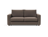 Neah 160 sovesofa med standard armlæn i 530 Bouclé Taupe, set forfra