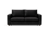 Neah 160 sovesofa med standard armlæn i 550 Faunal Black, set forfra