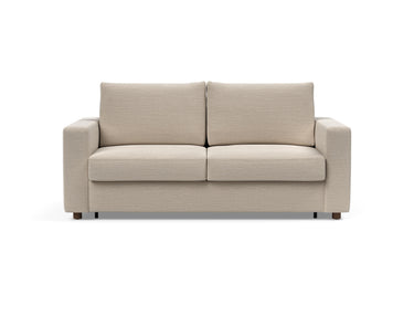 Neah 160 sovesofa med standard armlæn i 612 Blida Sand Grey, set forfra
