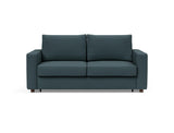 Neah 160 sovesofa med standard armlæn i 851 Mahoga Dark Blue, set forfra