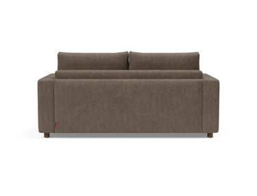 Neah 160 sovesofa med standard armlæn i 411 Esina Cedar Brown, set bagfra
