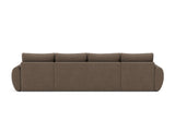 Norum sovesofa U-form med Curve armlæn i 411 Esina Cedar Brown, set bagfra