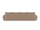 Norum sovesofa U-form med Curve armlæn i 417 Esina Mocha, set bagfra