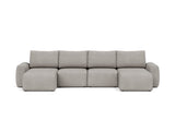 Norum sovesofa U-form med Chunky armlæn i 321 Corocco Warm Grey, set forfra