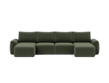 Norum sovesofa U-form med Chunky armlæn i 413 Esina Olive Green, set forfra