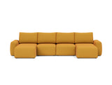 Norum sovesofa U-form med Chunky armlæn i 507 Elegance Burned Curry, set forfra