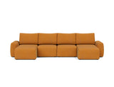 Norum sovesofa U-form med Chunky armlæn i 893 Mozart Masala, set forfra