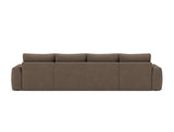 Norum sovesofa U-form med Chunky armlæn i 411 Esina Cedar Brown, set bagfra
