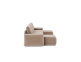 Norum sovesofa U-form med Chunky armlæn i 417 Esina Mocha, set fra siden