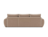 Norum sovesofa med chaiselong og Curve armlæn i 417 Esina Mocha, set bagfra