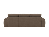 Norum sovesofa med chaiselong og Chunky armlæn i 411 Esina Cedar Brown, set bagfra