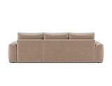 Norum sovesofa med chaiselong og Chunky armlæn i 417 Esina Mocha, set bagfra