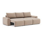 Norum sovesofa med chaiselong og Chunky armlæn i 417 Esina Mocha, som lounger