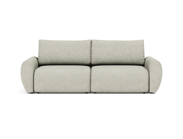 Norum sovesofa med Curve armlæn i 280 Avella Sand, set forfra