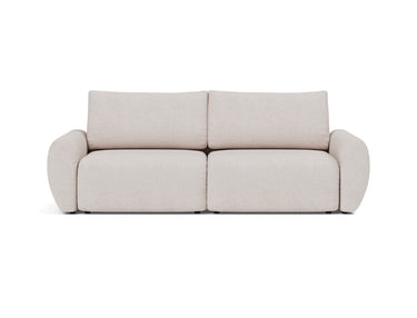 Norum sovesofa med Curve armlæn i 300 Weda Sand, set forfra